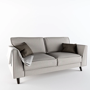 Minimalist Klein 2.5 Seater Sofa 3D model image 1 