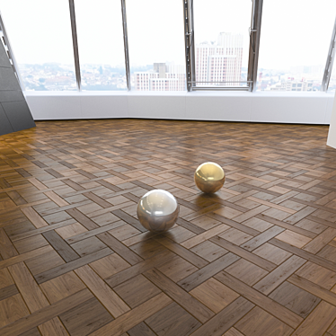Elegant Parquet Flooring Solution 3D model image 1 