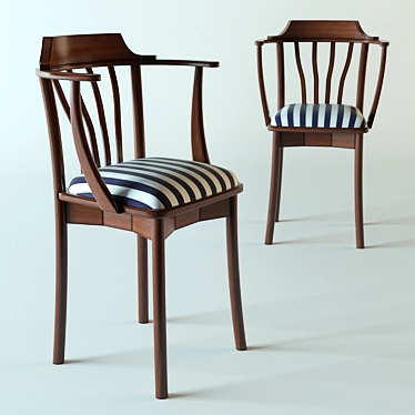 KORSAN CHAIR CH-008: Sleek and Stylish Seating 3D model image 1 