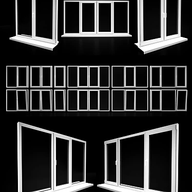 Thermal-resistant Windows by Elvial 3D model image 1 