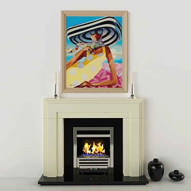 Cozy Flames: Gas Fireplaces 3D model image 1 