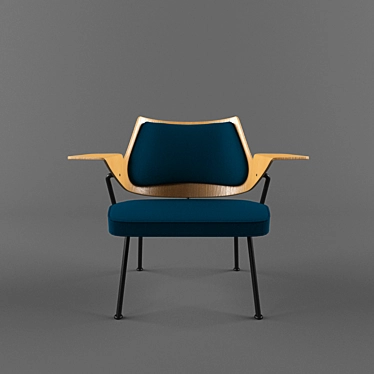 Classic Designer 658 Chair 3D model image 1 