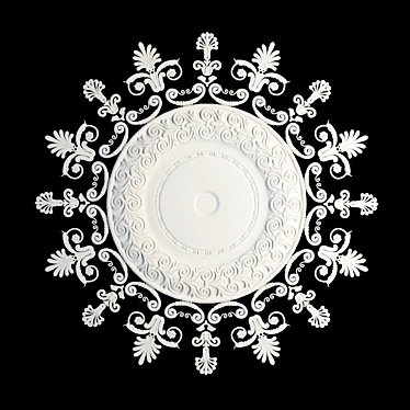 Elegant Ceiling Plate 3D model image 1 