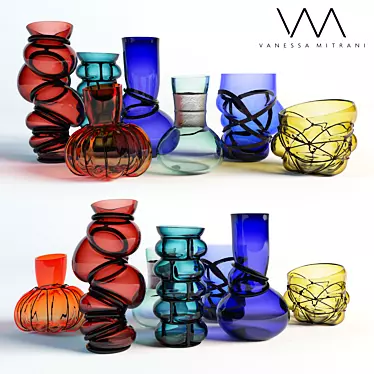 Stunning Vases by Vanessa 3D model image 1 