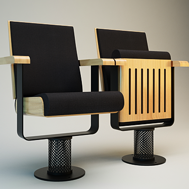 ErgoLux Auditorium Chair 3D model image 1 