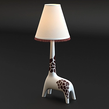 Gentle Glow Giraffe Lamp 3D model image 1 