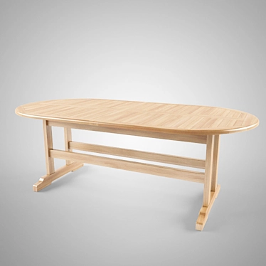 Modern Outdoor Table: Brafab Everton 3D model image 1 