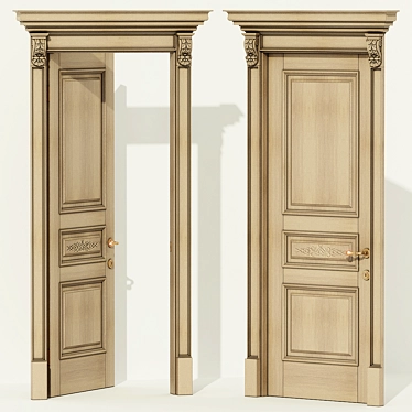 Classic Door: Elegant and Timeless 3D model image 1 