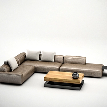 Modern-Style Sofo: Elegant and Comfortable 3D model image 1 