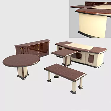 Title: Modern ROMANO Office 3D model image 1 