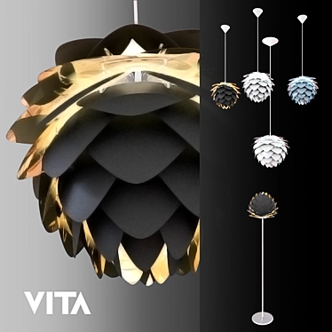 Vita Silvia: Scandinavian Ceiling Pendant Lighting 3D model image 1 