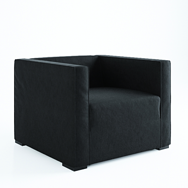 Elegant Belmondo Armchair by MERIDIANI 3D model image 1 