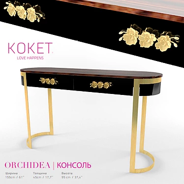 Elegant Orchidea Console by Koket 3D model image 1 