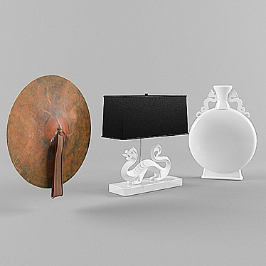 Eastern Elegance: Exquisite Decor Set 3D model image 1 