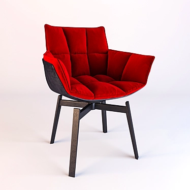 Italian-made B&B Husk Chair 3D model image 1 