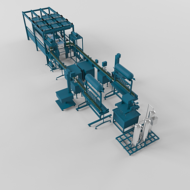 Efficient Bottling Line Solution 3D model image 1 