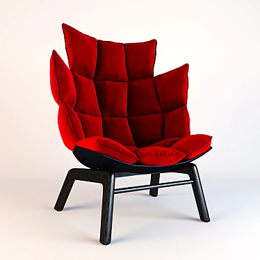 Italian B&B Husk Chair: Unique Comfort 3D model image 1 