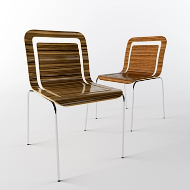 Sleek Billiani Chair - 820H x 460W x 520D 3D model image 1 