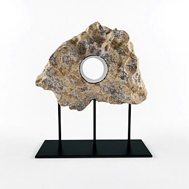 Natural Stone Table Sculpture 3D model image 1 