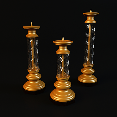 Illuminate in Gold: AlterCasa's Hielo Series 3D model image 1 