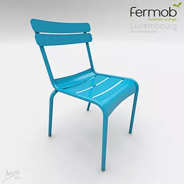 Luxembourg Chaise by Fermob 3D model image 1 