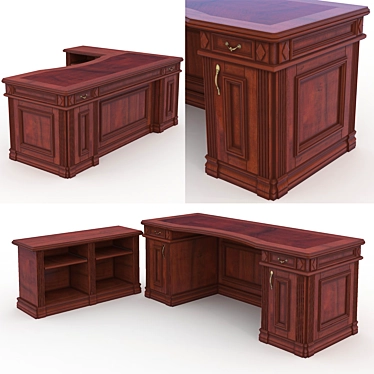 Classic Table with Detachable Extension (Includes Cards) 3D model image 1 