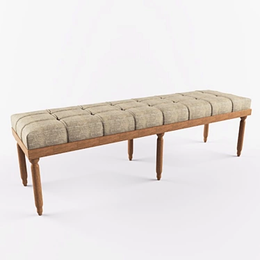 Classic Style Bench 3D model image 1 