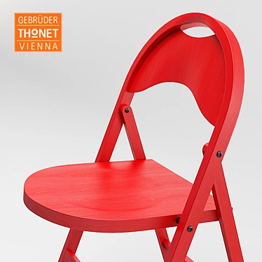 Vintage Gebruder Thonet Vienna Chair 3D model image 1 