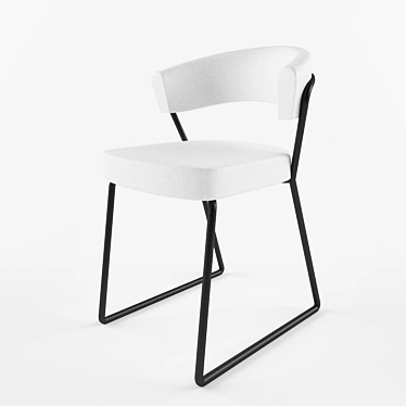 Modern Minimalist New York Chair 3D model image 1 