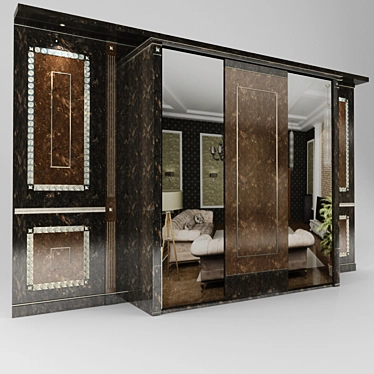 Turri T645_R KB03 Wardrobe - Luxurious Italian Design 3D model image 1 