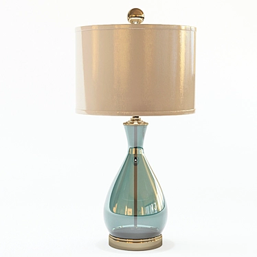 Elegant Blown Meena Table Lamp 3D model image 1 