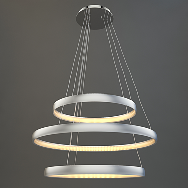 Rainbow Chandelier: Plattling Elegance 3D model image 1 