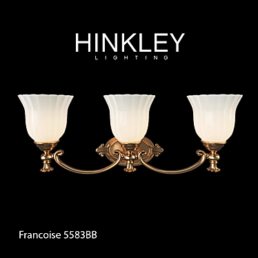 Elegant Hinkley Francoise Wall Sconce 3D model image 1 