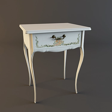 Sleek Nightstand 3D model image 1 