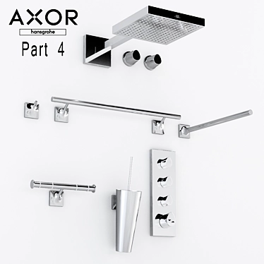 Axor Starck Organic: Elegant Bathroom Fixture 3D model image 1 