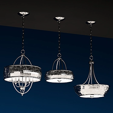 Feiss Zara Collection: Elegant Chandeliers 3D model image 1 