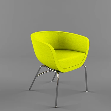 Elegant Senator Karma Chair 3D model image 1 