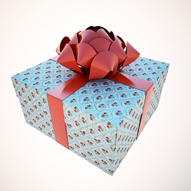 Joyful Celebration Gift Box 3D model image 1 