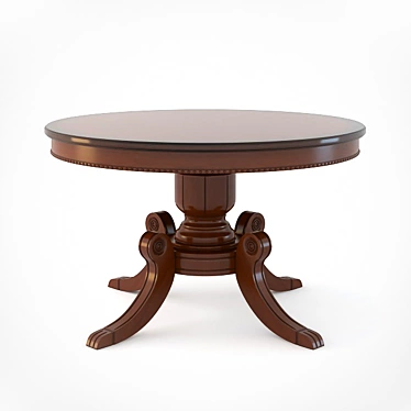 Modern JF-886 Round Dining Table 3D model image 1 