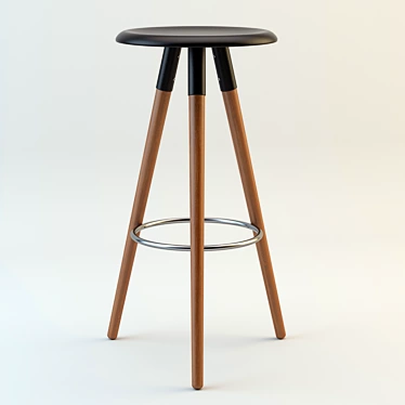 Sleek Vig Barstool 3D model image 1 