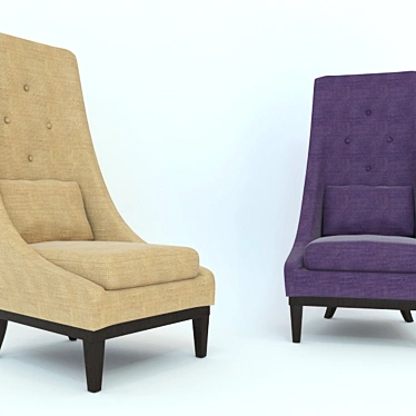 Ginevra Cozy Armchair 3D model image 1 