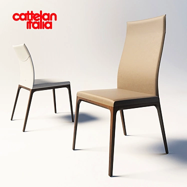 Elegant Cattelan Italia Arcadia Chair 3D model image 1 