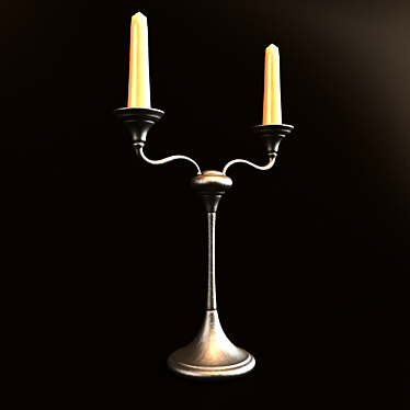 Mystic Glow: Abra Candle Holder 3D model image 1 