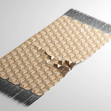Geometric Hair & Fur Carpet 3D model image 1 