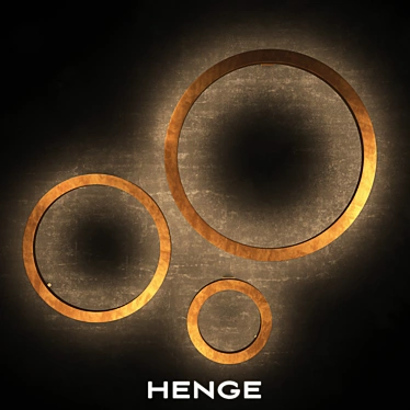 Henge Illuminated Wall Circle 3D model image 1 