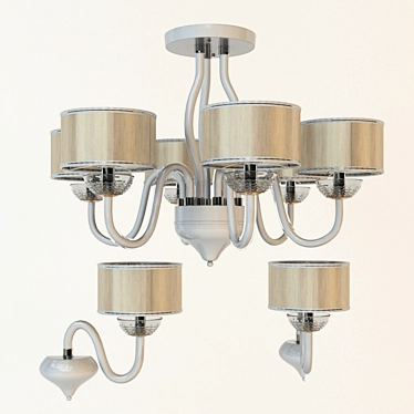 ST Luce SL130 Chandelier and Wall Sconce 3D model image 1 