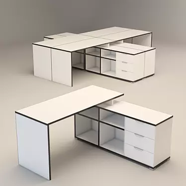 Hoff Desk 0488: Versatile, Stylish, Practical 3D model image 1 