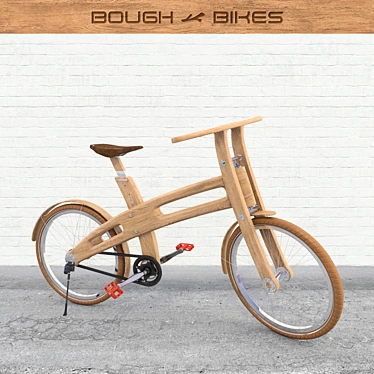 Sustainable Wooden Bikes by Bough Bikes 3D model image 1 