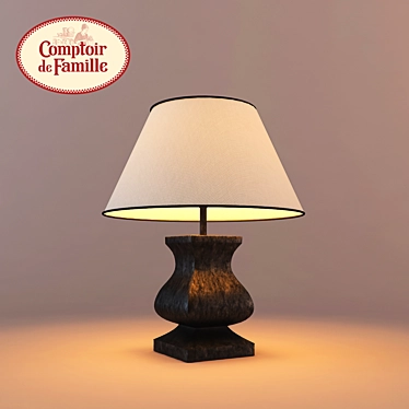 Classic Table Lamp - COMPTOIR de FAMILLE 3D model image 1 