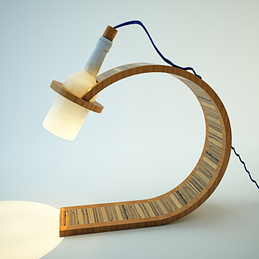 Sleek Modern Table Lamp 3D model image 1 